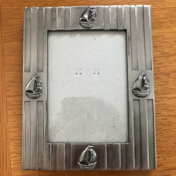 Metal Sailboat Nautical Picture Frame - Picture 1 of 5